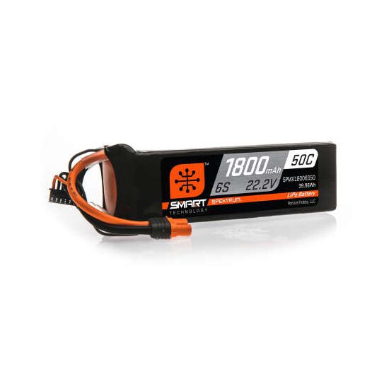 SPMX18006S50 1800mAh 6S 22.2V 50C Smart LiPo Battery IC3, 3 image