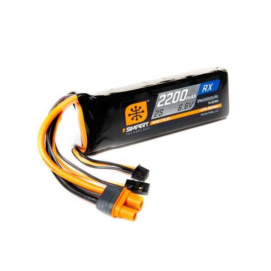 2200mAh 2S 6.6V Smart LiFe Receiver Battery IC3, 3 image