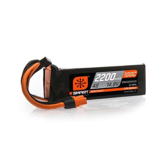 SPMX22004S100 2200mAh 4S 14.8V 100C Smart LiPo Battery IC3, 3 image