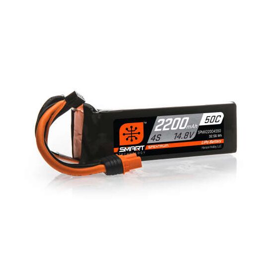 SPMX22004S50 2200mAh 4S 14.8V 50C Smart LiPo Battery IC3, 3 image