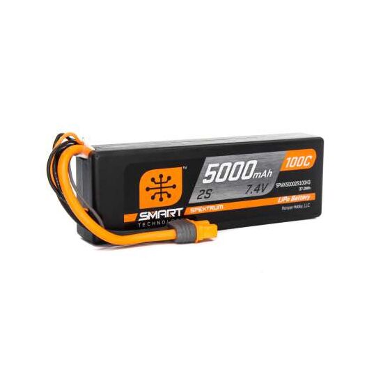 SPMX50002S100H3 5000mAh 2S 7.4V 100C Smart LiPo Hardc, 3 image