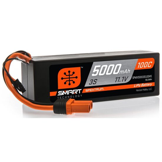 LEMSPMX50003S100H5-SPMX50003S100H5 5000mAh 3S 11.1V 100C Smart LiPo Hardcase IC5