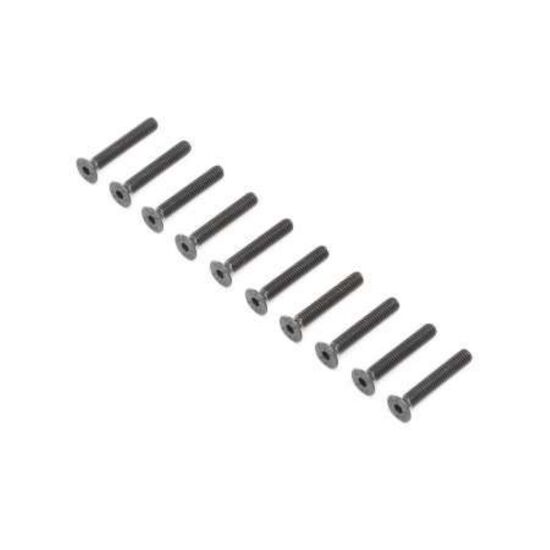 Flat Head Screws, Stl, BO, M4 x 25mm (10)