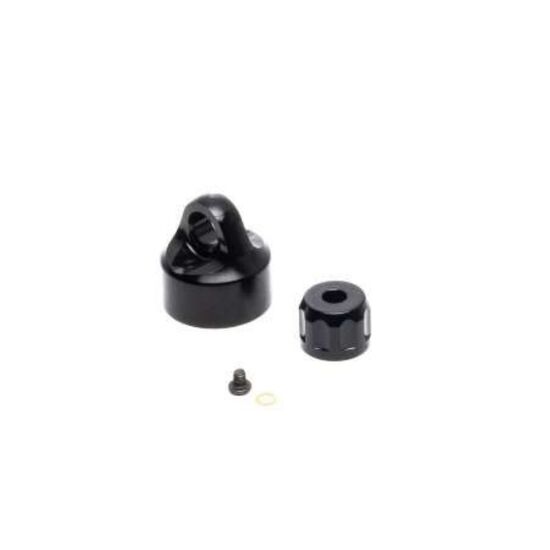 Shock Cap Set, Aluminum, Black: PM-MX