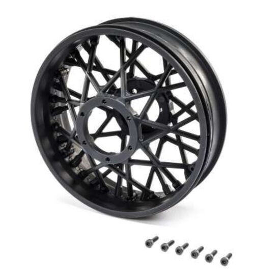 Rear Wheel Set, Black: PM-MX