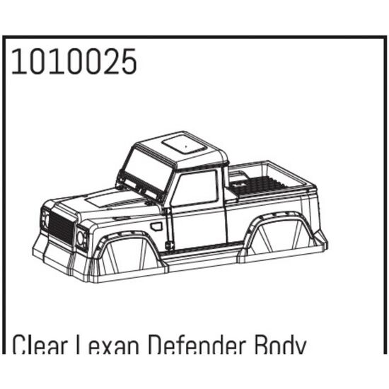 Clear Lexan Defender Carrosserie