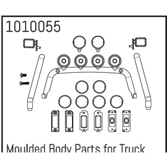 Moulded Body Parts for Power Wagon
