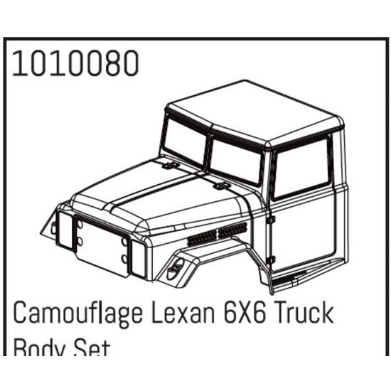 Camouflage Lexan 6X6 Truck Body Set