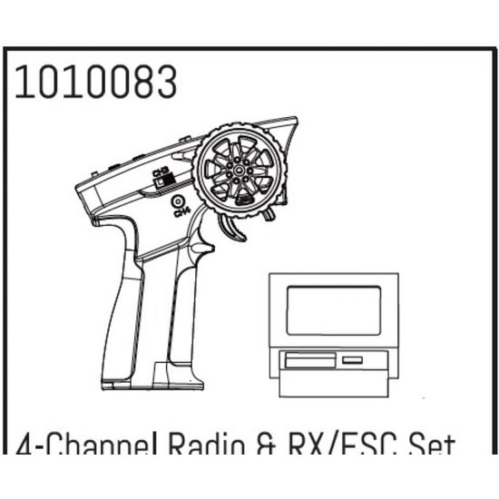 4-Channel Radio & RX/ESC Set