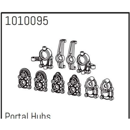 Portal Hub Set - PRO Crawler 1:18