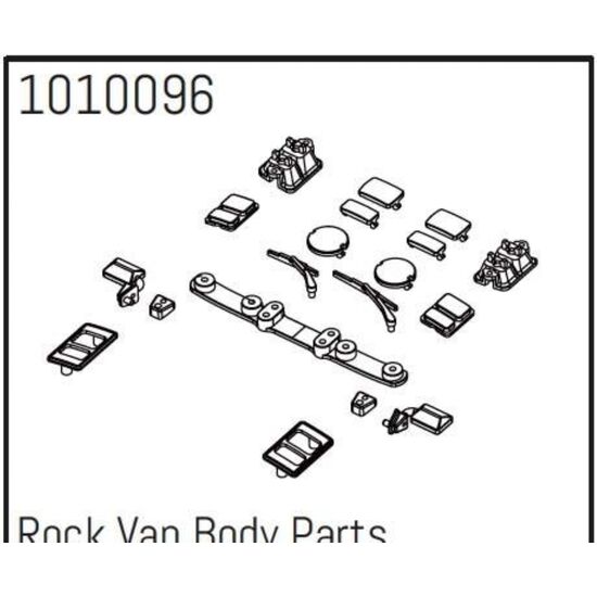 Rock Van Body Parts - PRO Crawler 1:18