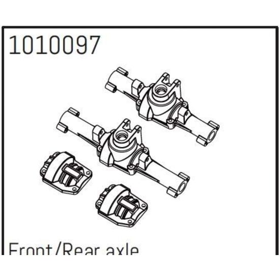 Front/Rear Axle Set - PRO Crawler 1:18