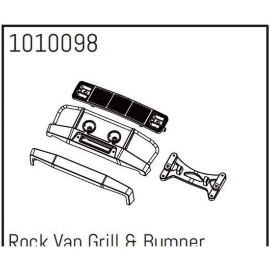 Rock Van Grill & Bumper - PRO Crawler 1:18