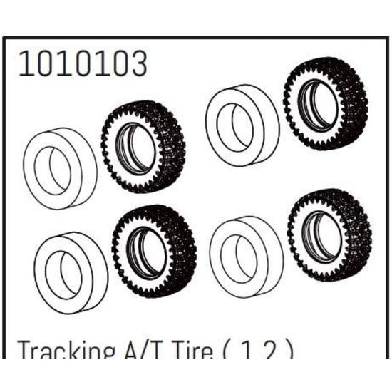 1.2  Tracking A/T Tire - PRO Crawler 1:18 (4)