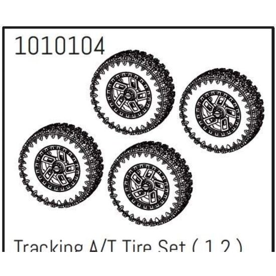 1.2  Tracking A/T Wheel Set - PRO Crawler 1:18 (4)