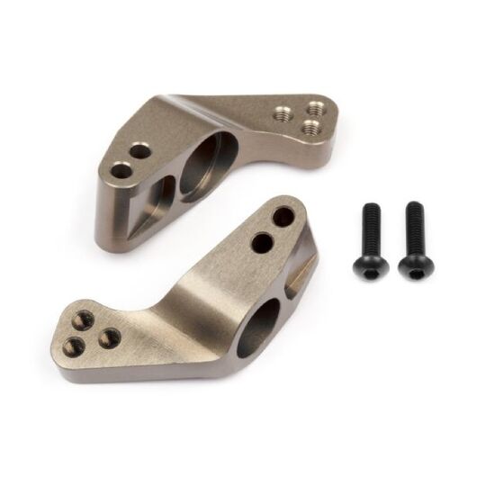 WR8 - ALUMINUM REAR HUB CARRIER SET (0 DEG/HARD ANODIZE)