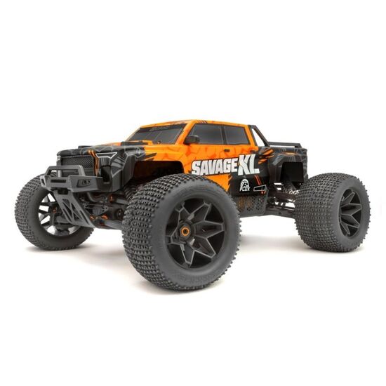 GTXL-6 Kingcab Painted Truck Body (Black/Orange), 3 image