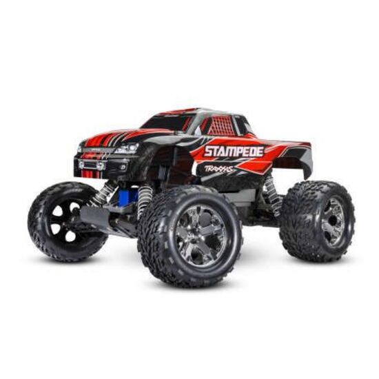 LEM36054-8R-M.TRUCK STAMPEDE 1:10 2WD EP RTR RED w/USB-C Charger &amp; Battery