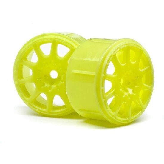 Jantes Micro Rally 17MM Jaune (4PCS)