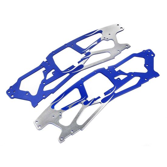 SAVAGE - CHASSIS MIT CUSTOM FLAME (SILBER/BLAU), 2 image