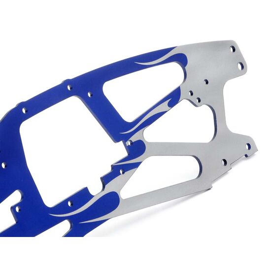 SAVAGE - CHASSIS MIT CUSTOM FLAME (SILBER/BLAU), 4 image