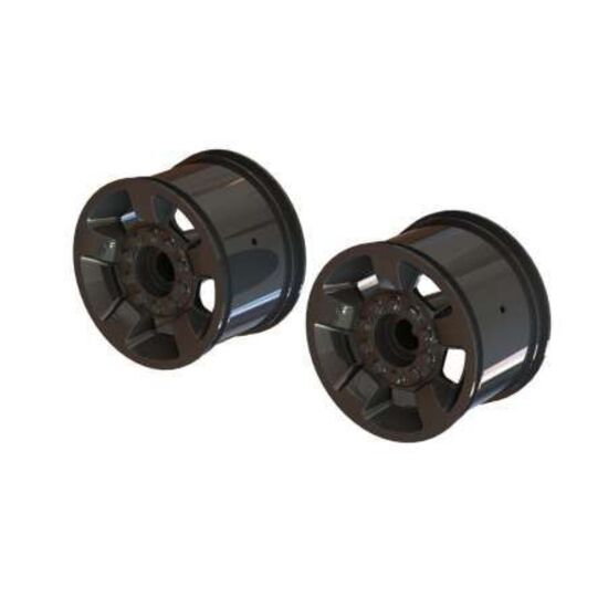 Mt 2.8" Wheel 14mm Hex (Black Chrome/ 2)