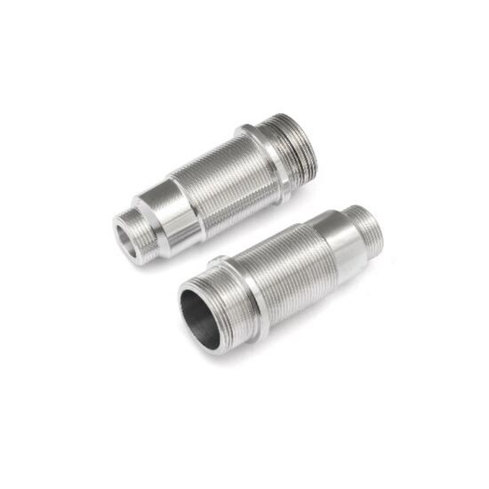 ALUMINUM SHOCK BODY SET (SILVER 2PCS)