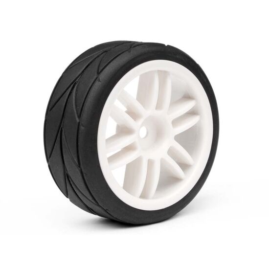 Strada TC Treaded Tyre & White Spoke Wheel Assembly (1 Pr), 2 image