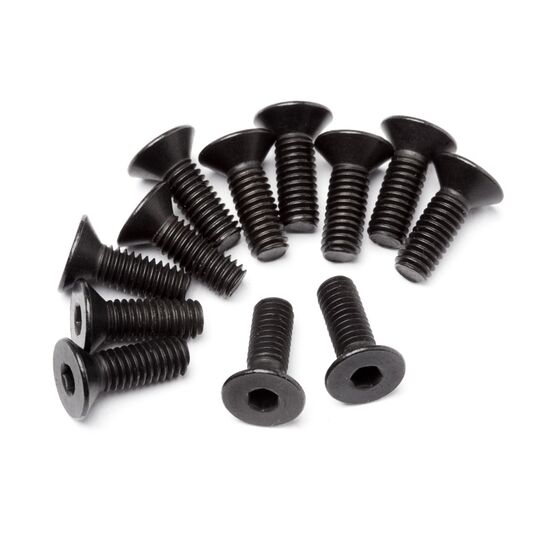 Flat Head Screw M4x12mm 12 Pcs