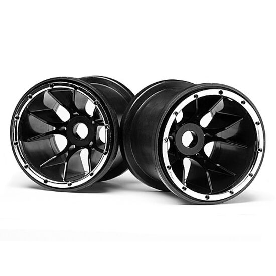 Black Wheels 2 Pcs (Blackout MT)