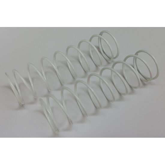 Rear Shock Spring (76mm/ 9.5coils), White (1/8 ACCEL/HELIOS)