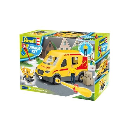 Paketauslieferdienst mit Figur