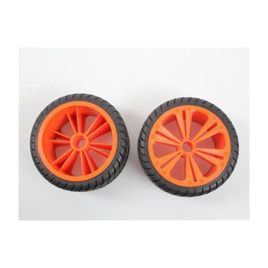 Set 2x Front Wheel for Buggy, orange