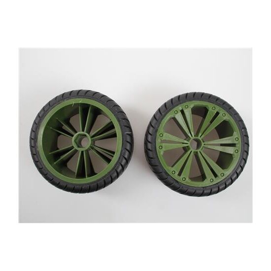 Set 2x Front Wheel for Buggy  green