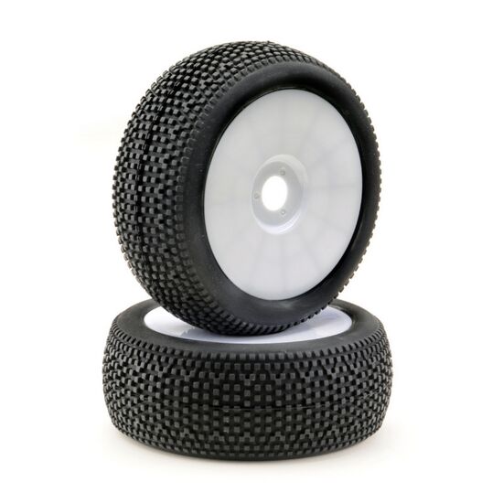 Jeu de roues Buggy Disc  Mini Pin  blanc 1:8 (2)