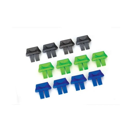 Battery charge indicators (green (4), blue (4), grey (4)