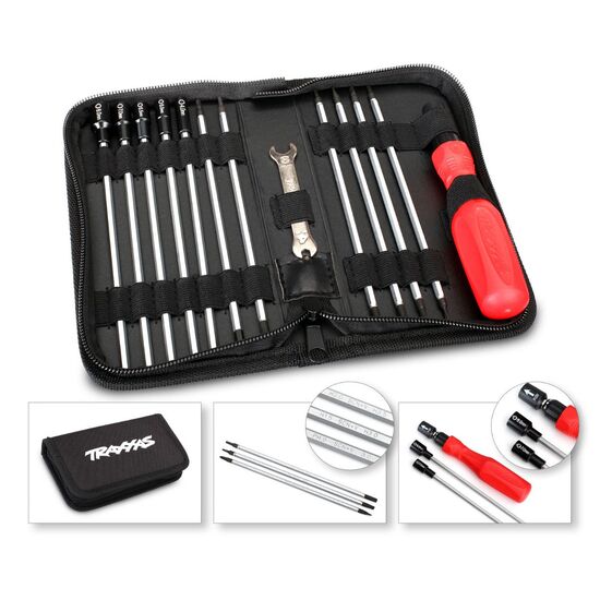 Tool set with pouch (includes 1.5mm, 2.0mm, 2.5mm, 3.0mm, 3.5mm, 4mm drive rs/ 4mm, 5mm, 5.5mm, 7mm and 8mm nut, 2 image