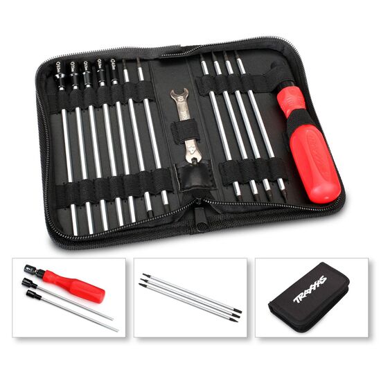 Tool set with pouch (includes 1.5mm, 2.0mm, 2.5mm, 3.0mm, 3.5mm, 4mm drive rs/ 4mm, 5mm, 5.5mm, 7mm and 8mm nut, 3 image