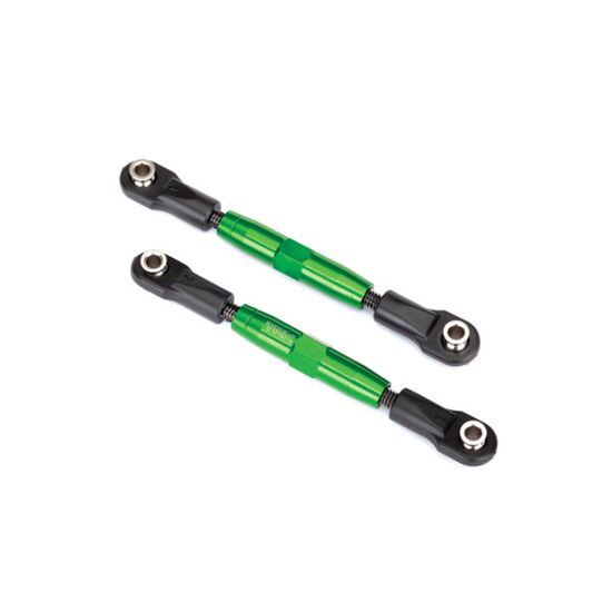 Camber links, front (TUBES green-anod ized, 7075-T6 aluminum, stronger than titanium) (83mm) (2)/ rod ends, rear