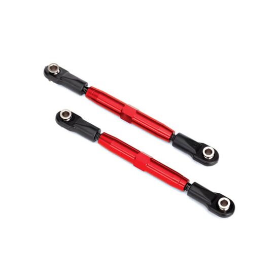 Camber links, rear (TUBES red-anodize d, 7075-T6 aluminum, stronger than ti tanium) (73mm) (2)/ rod ends, rear (4