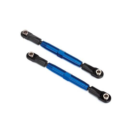 Camber links, rear (TUBES blue-anodiz ed, 7075-T6 aluminum, stronger than t itanium) (73mm) (2)/ rod ends, rear (