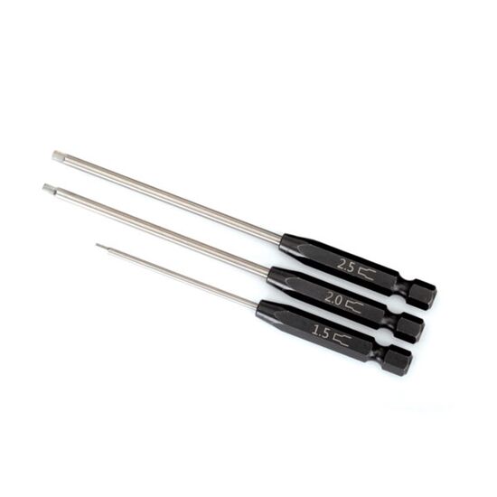 Speed Bit Set, hex driver, 3-piece st raight (1.5mm, 2.0mm, 2.5mm), 1/4' dr ive