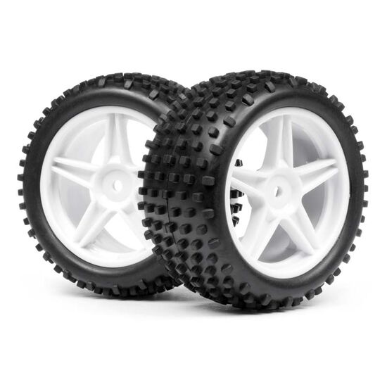 STRADA - Pneus Buggy 1:10 montés sur jantes blanches, 3 image
