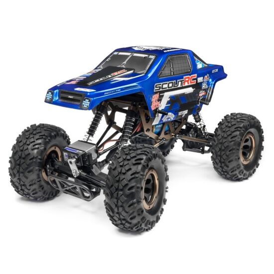 PAINTED SCOUT RC BODYSHELL BLUE W/DECALS