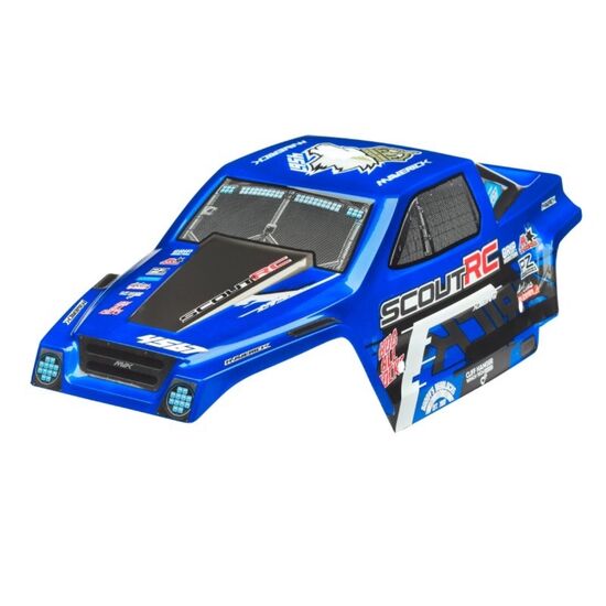 PAINTED SCOUT RC BODYSHELL BLUE W/DECALS, 2 image