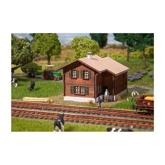 Bahnwärterhaus Stugl-Stuls RhB - Lasercut SWISS EDITION - EXKLUSIV SCHWEIZ
