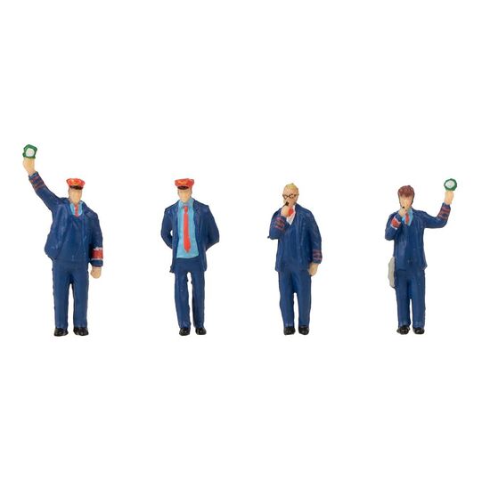 Coffret de figurines avec effet sonore Personnel ferroviaire &amp; sifflet du contrôleur, 2 image