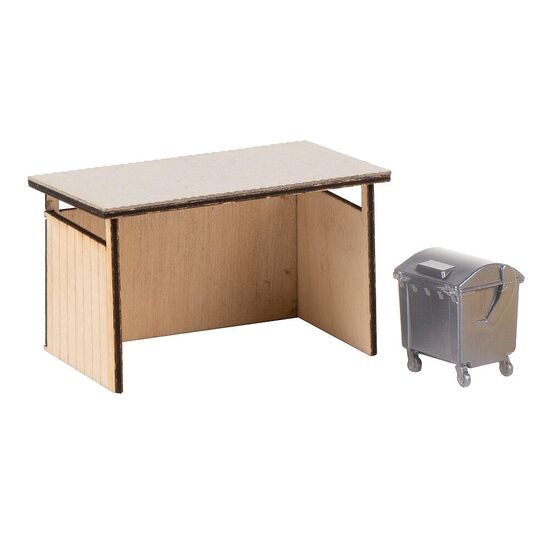 Abri pour poubelles avec conteneur pour matières recyclables, 2 image