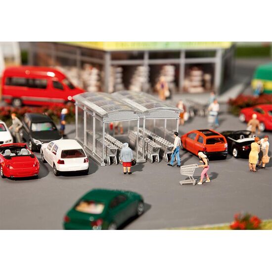 Moderner Einkaufswagen-Unterstand
