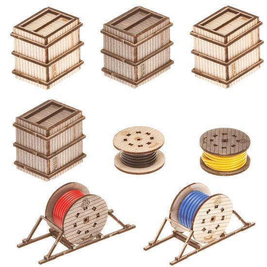 Caisses de transport et rouleaux de câbles, 2 image